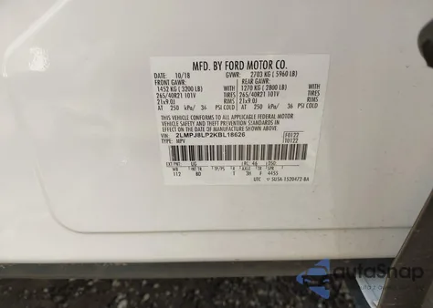 2019 Lincoln Nautilus Reserve from USA, damaged, VIN 2LMPJ8LP2KBL18626